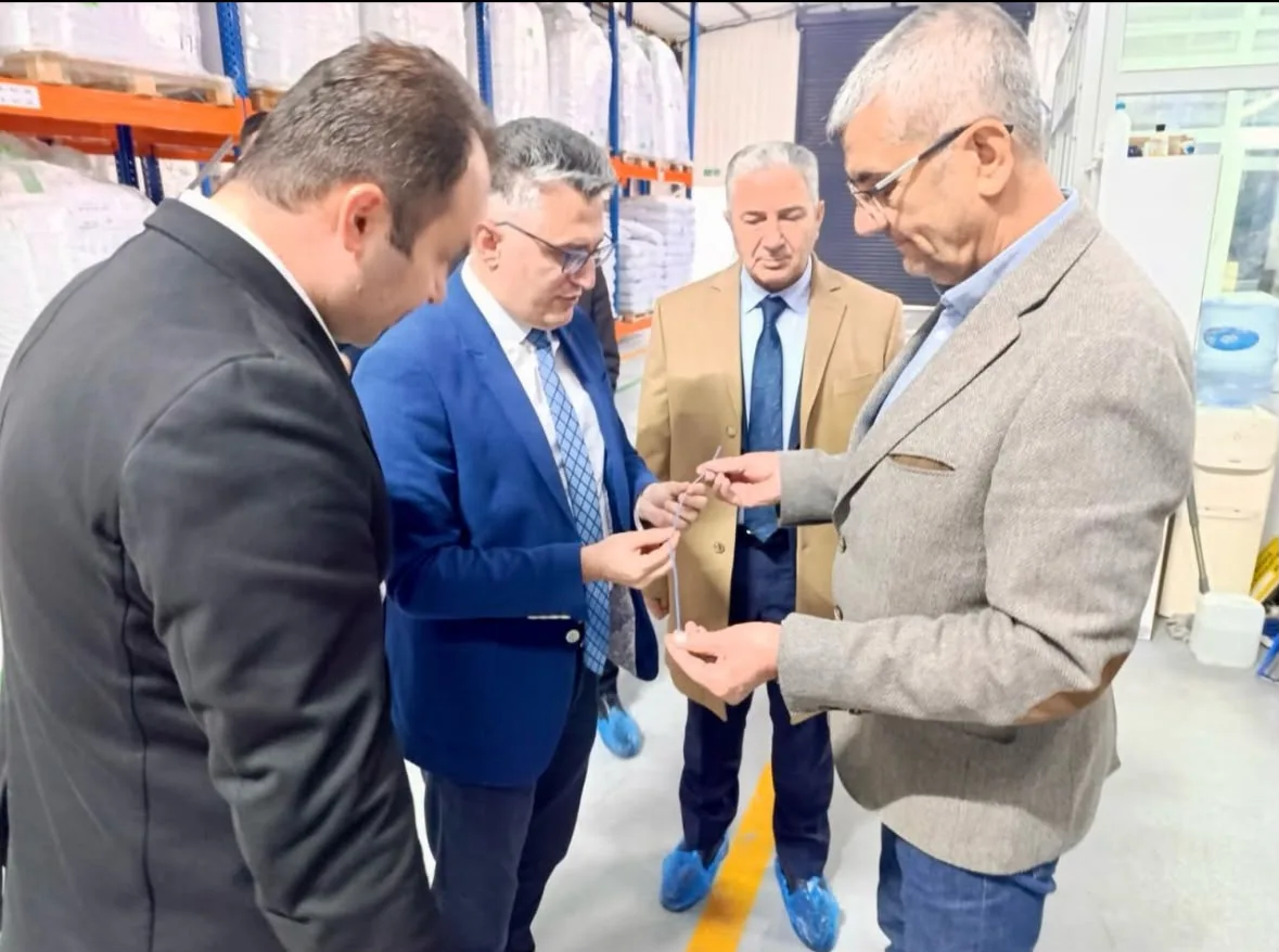KOSGEB Gaziantep Provincial Director examining our products - Türev
